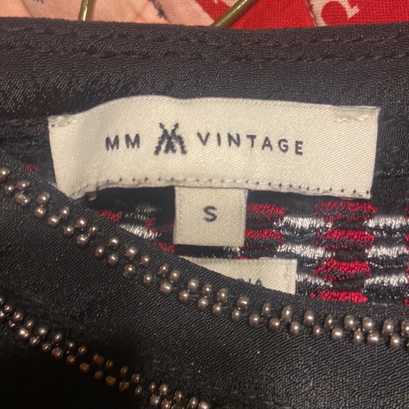 Black MM Vintage Top Sheer Women’s Small - Picture 5 of 5